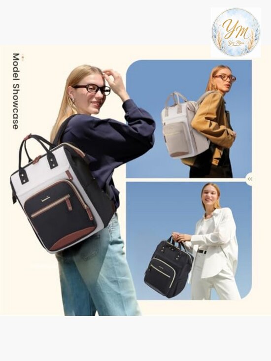 Large Capacity Laptop Backpack with Anti-Theft Pocket, USB Charging Port, main image 4